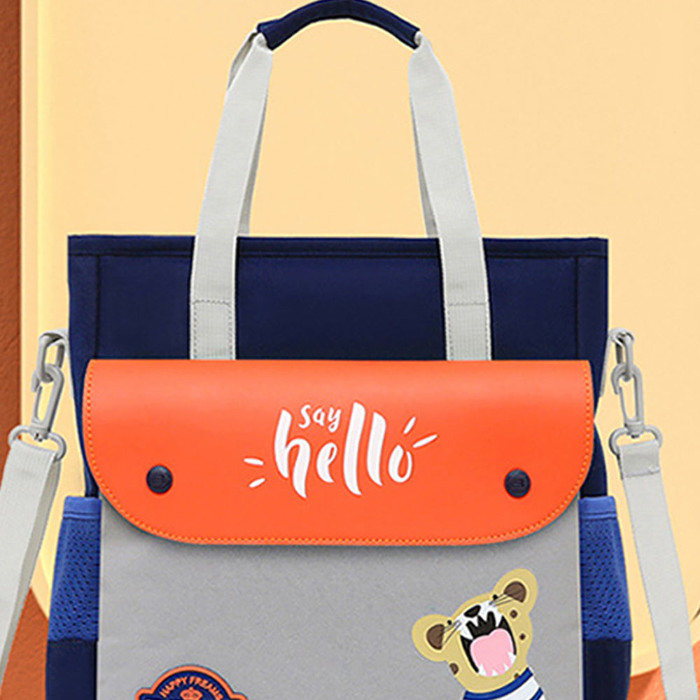 Little Surprise Box, Orange Tiger theme Shoulder/Backpack style Bag for Kids