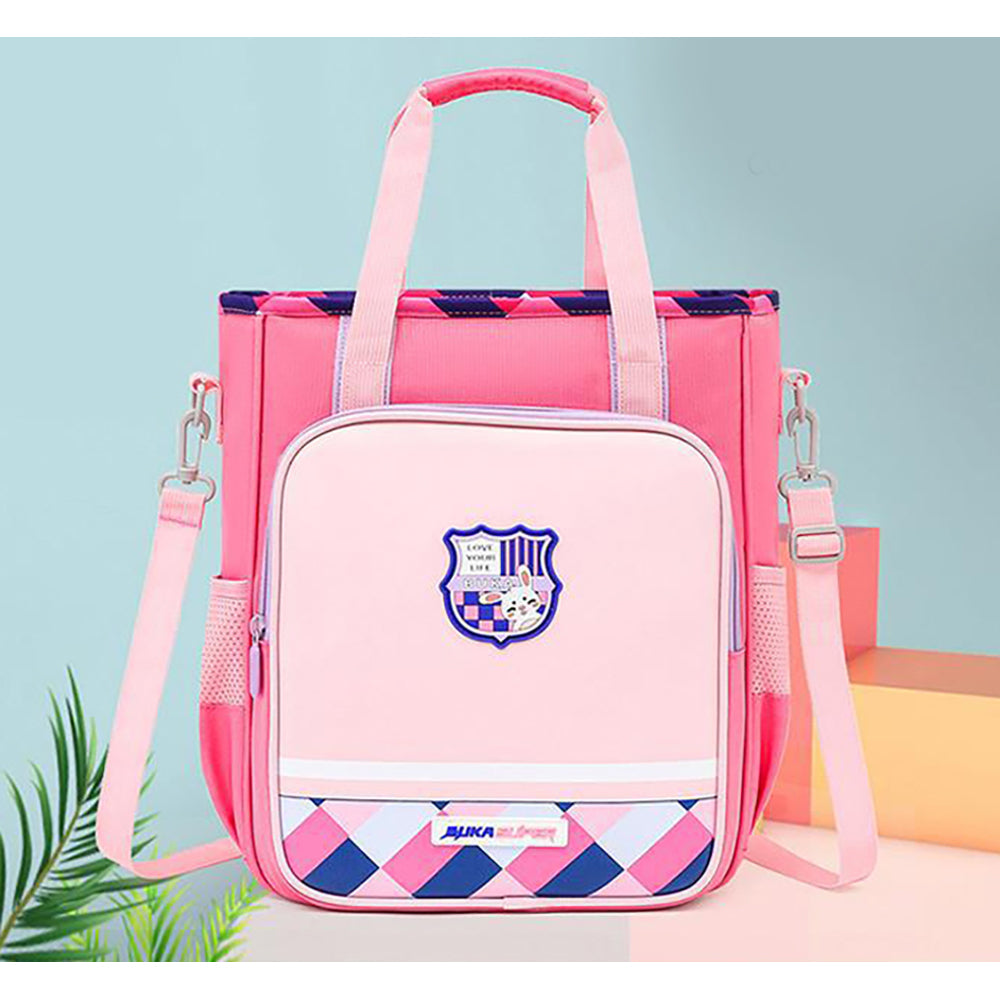 Little Surprise Box, Pink Soccer theme dual style Shoulder/Backpack style Bag for Kids