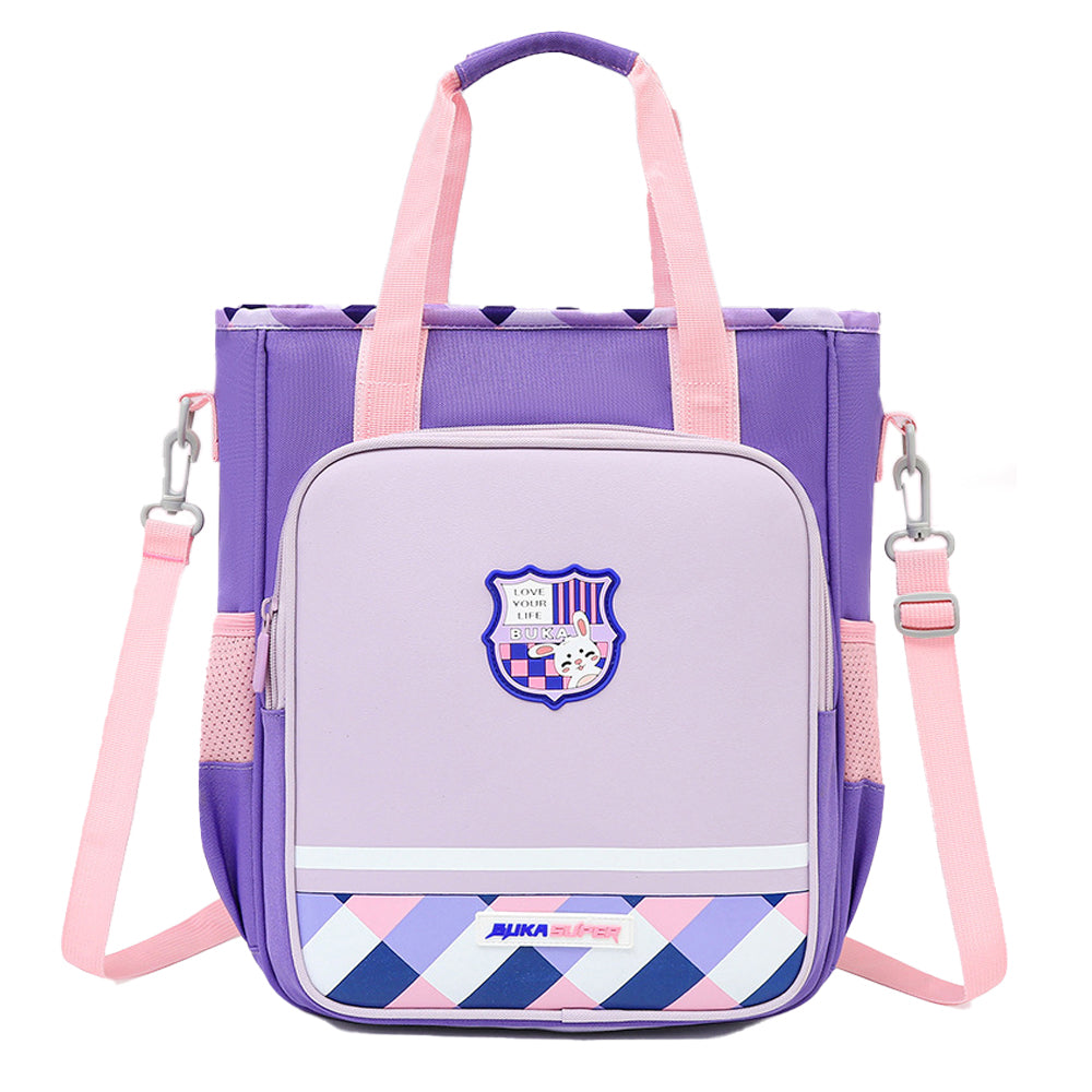 Little Surprise Box, Purple Soccer Theme Shoulder/Backpack Style Bag For Kids