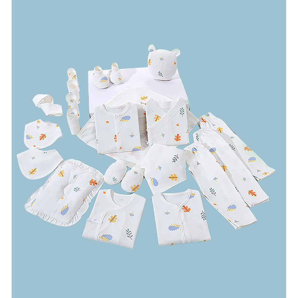 Little Surprise Box 20 Pcs White Woodland Newborn Baby Girl/ Boy All Season Wear Gift Hamper Box