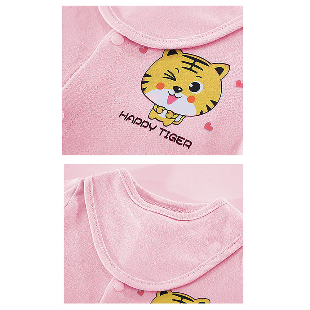 Little Surprise Box 21 Pcs Winter Wear Baby Pink Tiger Newborn Baby Girl/ Boy Gift Hamper With Suitcase