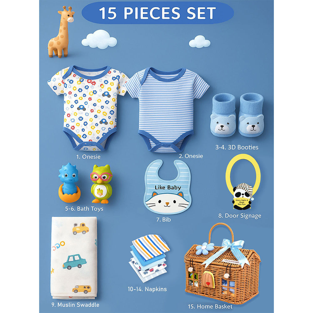 Blue Blessed Home 15 Pcs Blessed Home Newborn Hamper - image 3