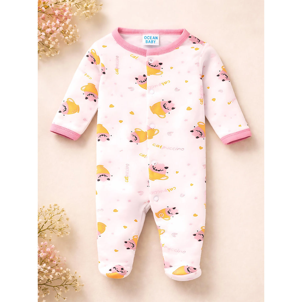 Little Surprise Box 19 pcs, Pink Teddy Home cane basket themed Newborn Baby Girl, All Season wear,Gift Hamper set, 0-6 months