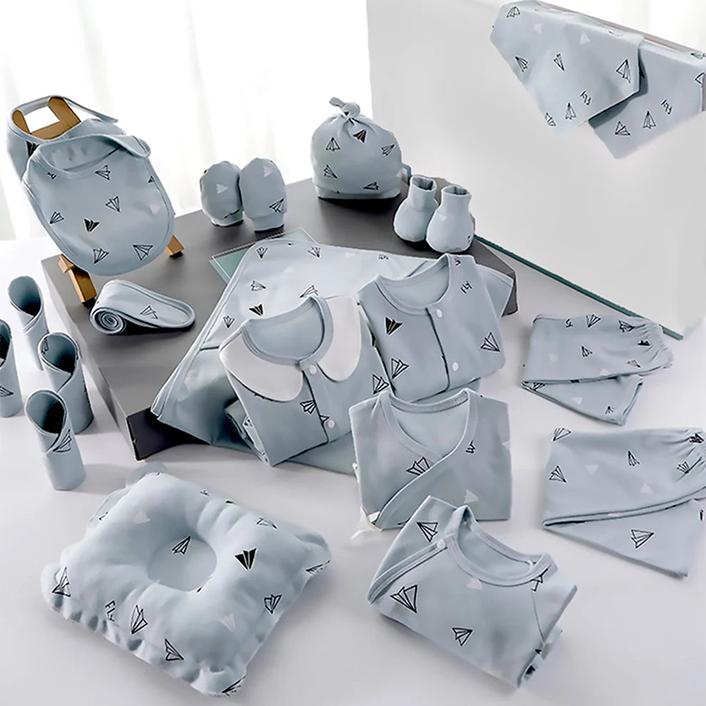 Newborn Baby Boy/Baby Girl 22 pcs Gift Box, Blue (0 - 12 Months)