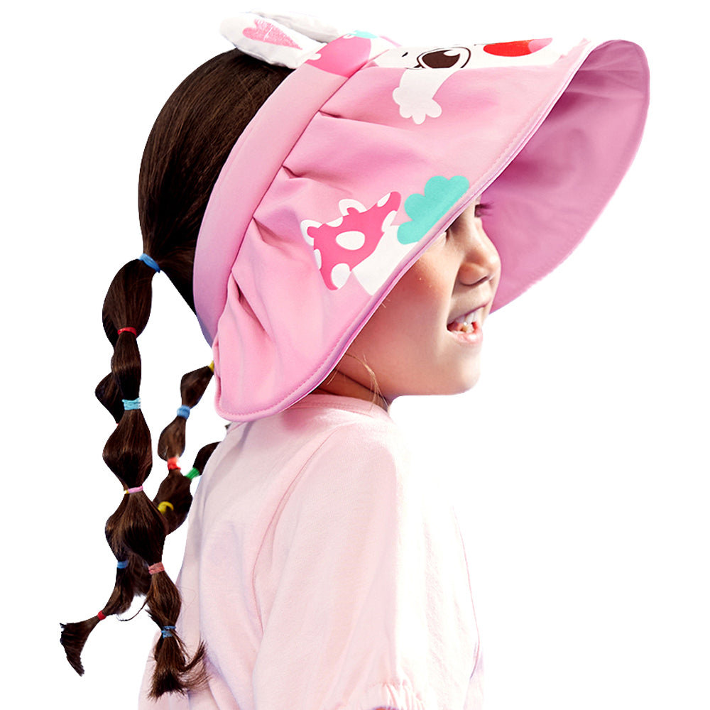 Little Surrpise Box Headband styled Pink Rabbit themed Visor Hat for Kids.