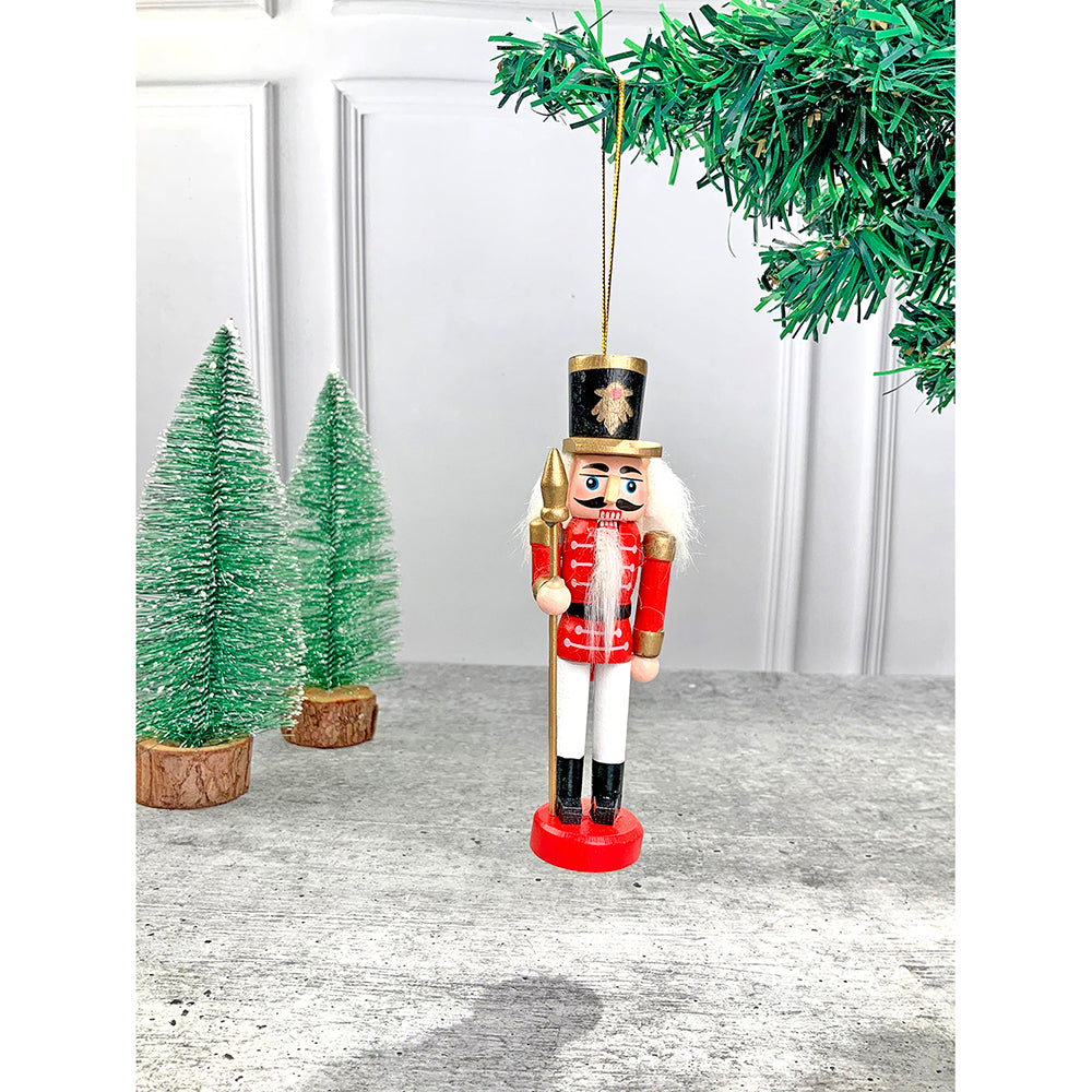 Little Surprise Box, Royal theme, set of 5 wooden Nutcrackers , Christmas Tree Ornaments