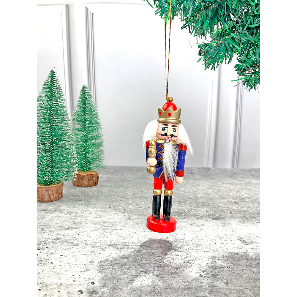 Little Surprise Box, Royal theme, set of 5 wooden Nutcrackers , Christmas Tree Ornaments