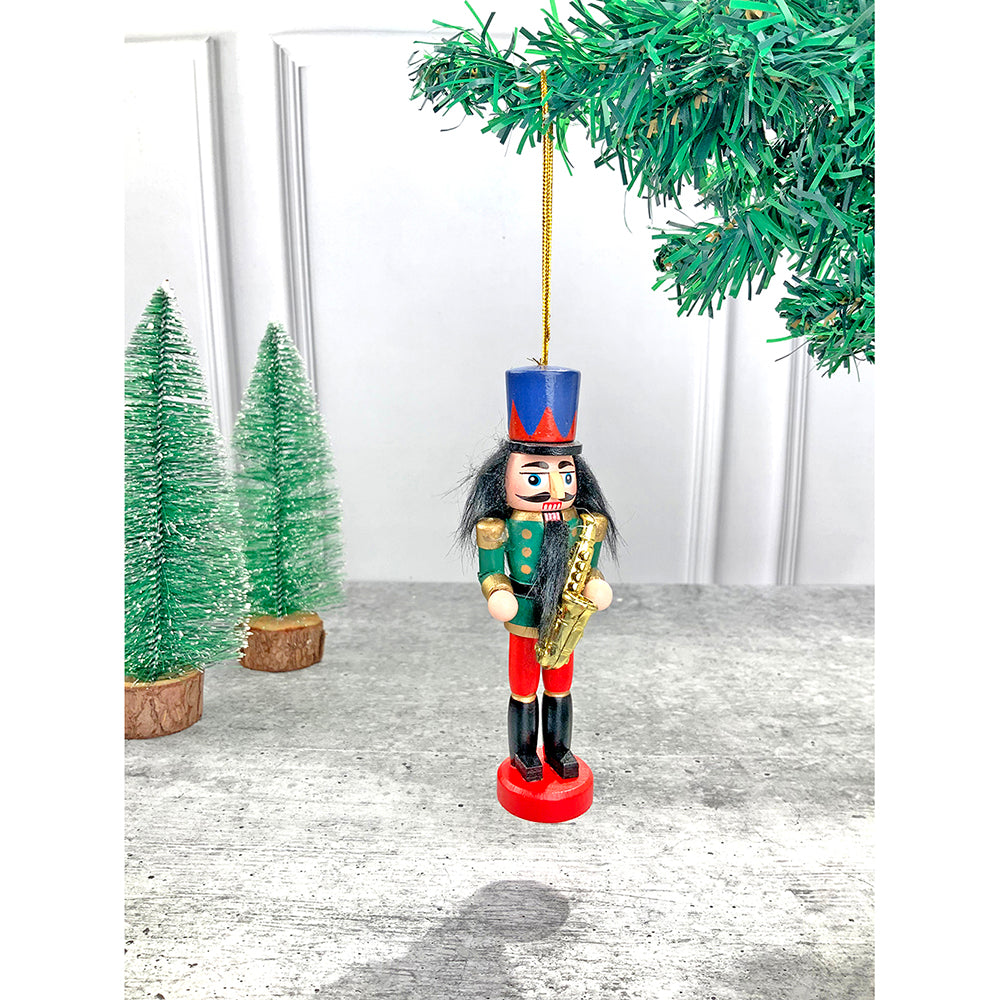 Little Surprise Box, Royal theme, set of 5 wooden Nutcrackers , Christmas Tree Ornaments