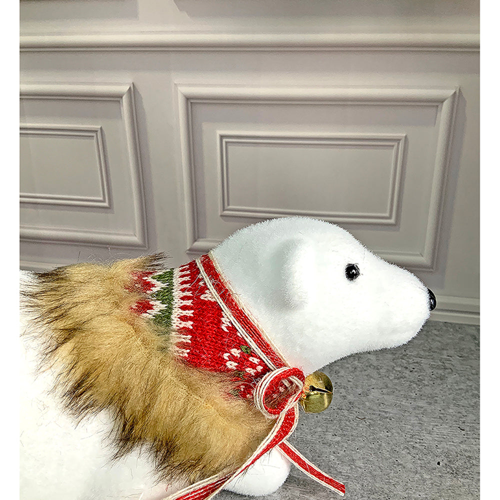 Little Surprise Box Snow Polar Bear, Christmas winterland Décor and Christmas Decoration - Big/ Medium