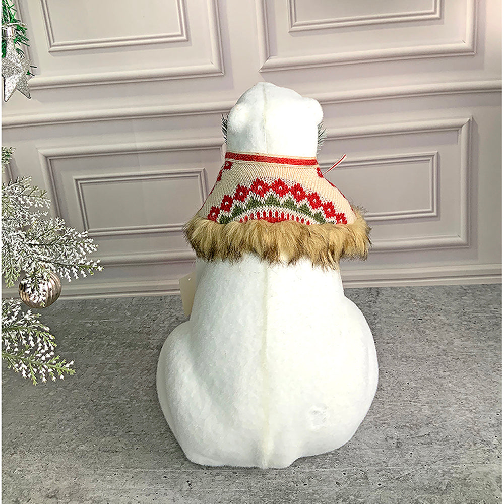 Little Surprise Box Snow Polar Bear, Christmas winterland Décor and Christmas Decoration - Big/ Medium