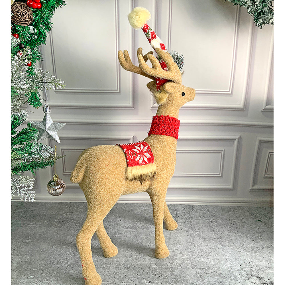 Little Surprise Box, 13/18 inches Christmas Themed Brown Deer for Christmas Decoration and Décor