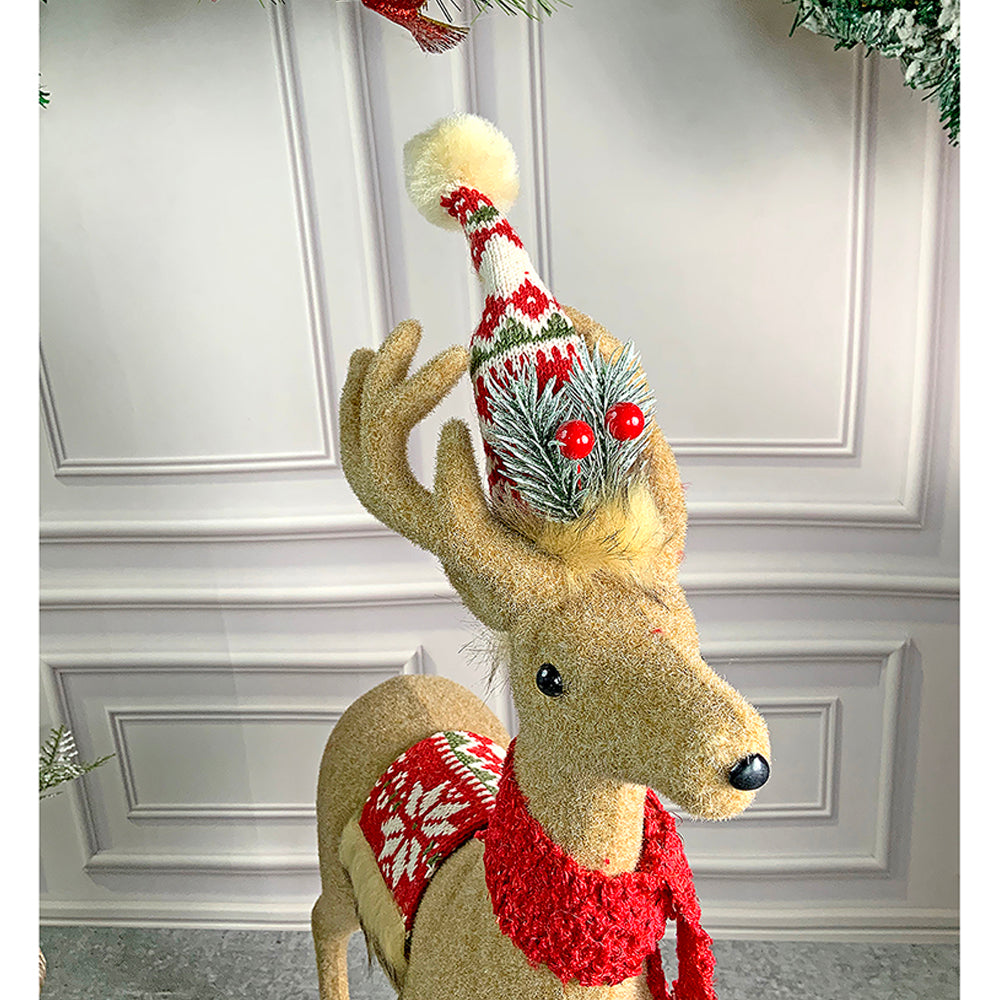 Little Surprise Box, 13/18 inches Christmas Themed Brown Deer for Christmas Decoration and Décor