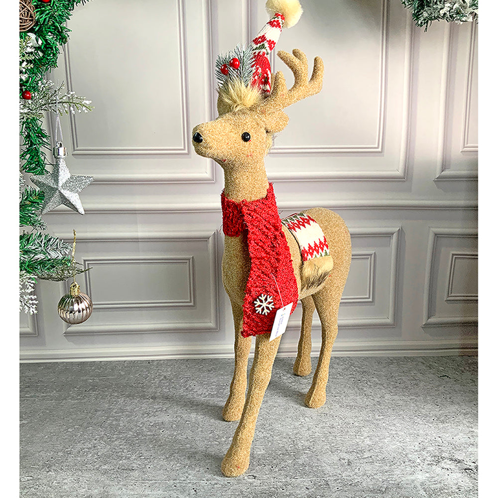 Little Surprise Box, 13/18 inches Christmas Themed Brown Deer for Christmas Decoration and Décor