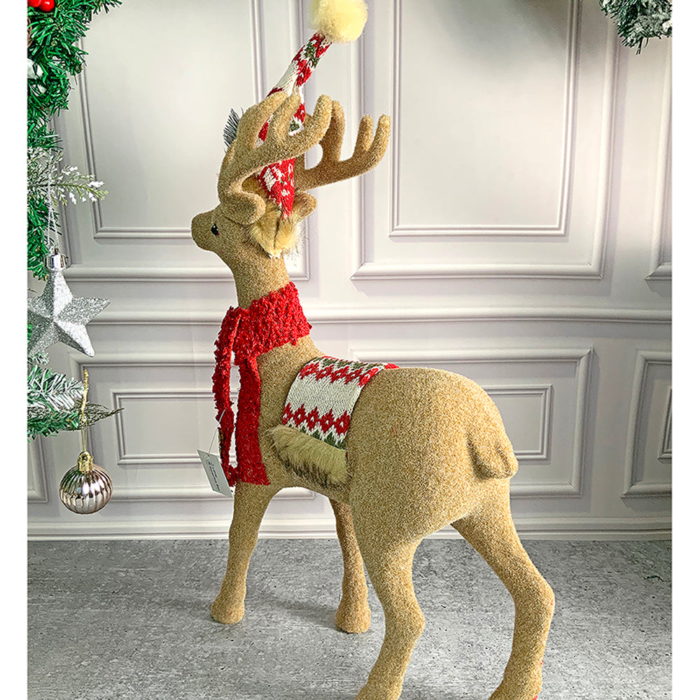 Little Surprise Box, 13/18 inches Christmas Themed Brown Deer for Christmas Decoration and Décor