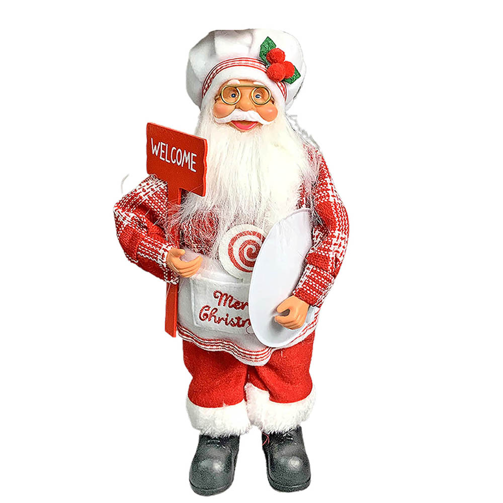 Little Surprise Box, Big Masterchef Santa Claus self Standing Christmas Table Décor & Christmas Decoration