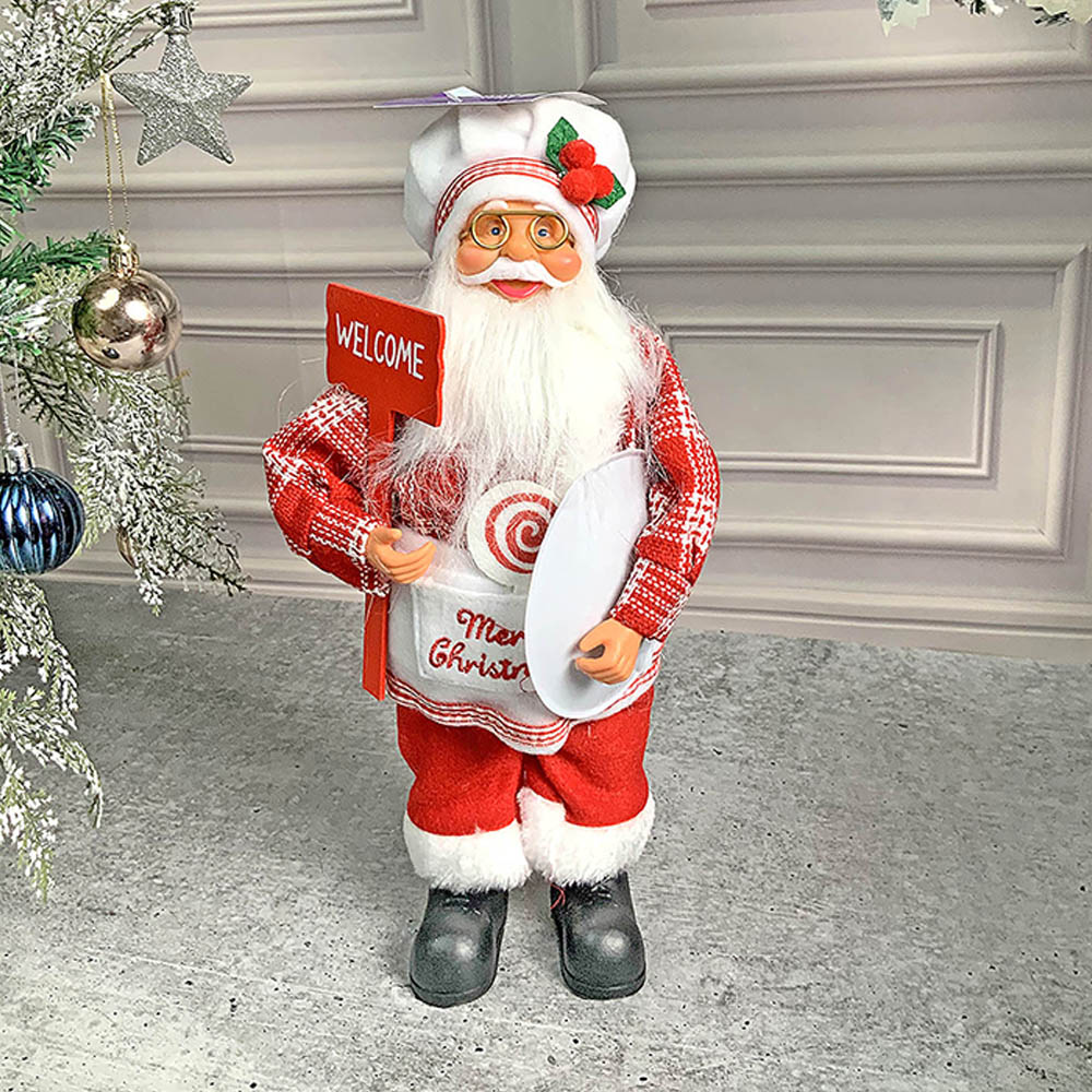 Little Surprise Box, Big Masterchef Santa Claus self Standing Christmas Table Décor & Christmas Decoration