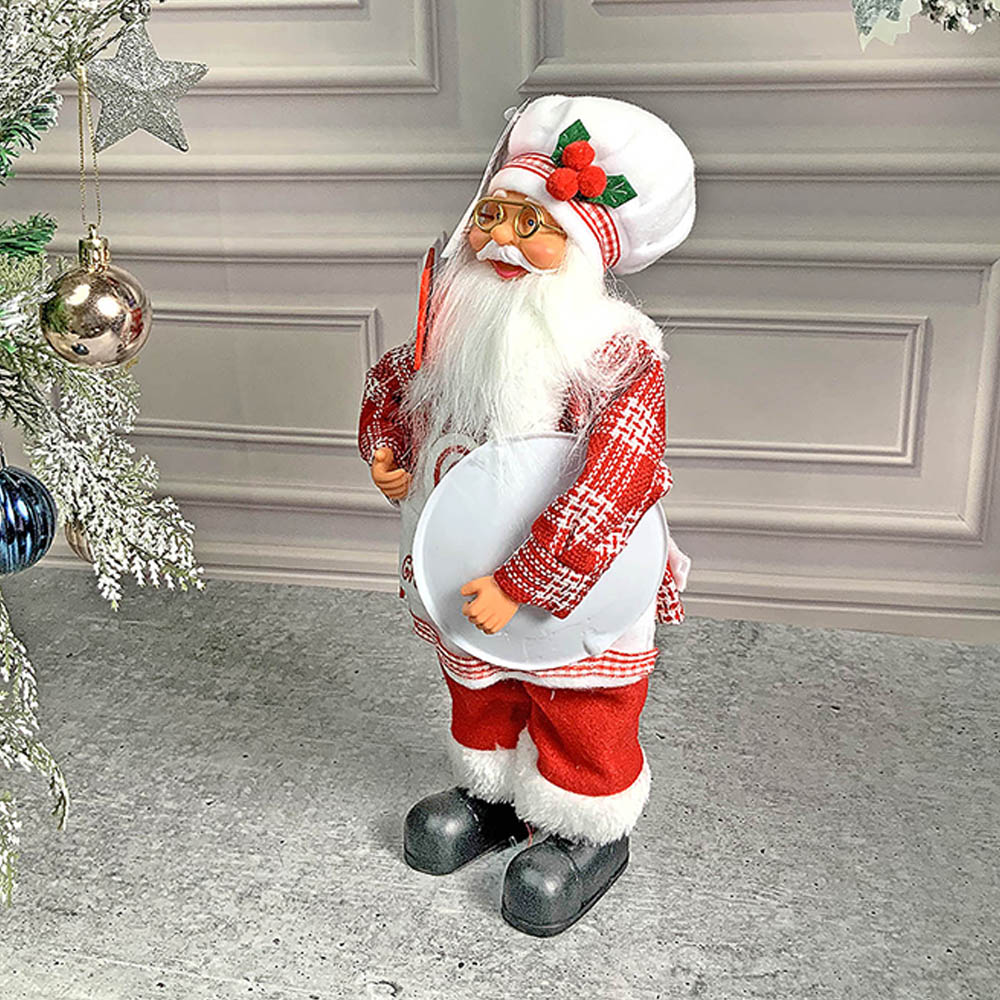 Little Surprise Box, Big Masterchef Santa Claus self Standing Christmas Table Décor & Christmas Decoration