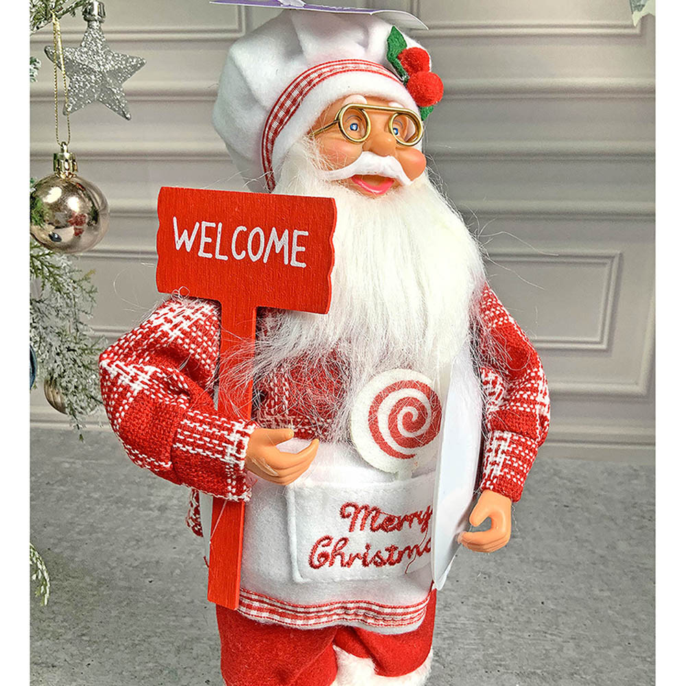 Little Surprise Box, Big Masterchef Santa Claus self Standing Christmas Table Décor & Christmas Decoration