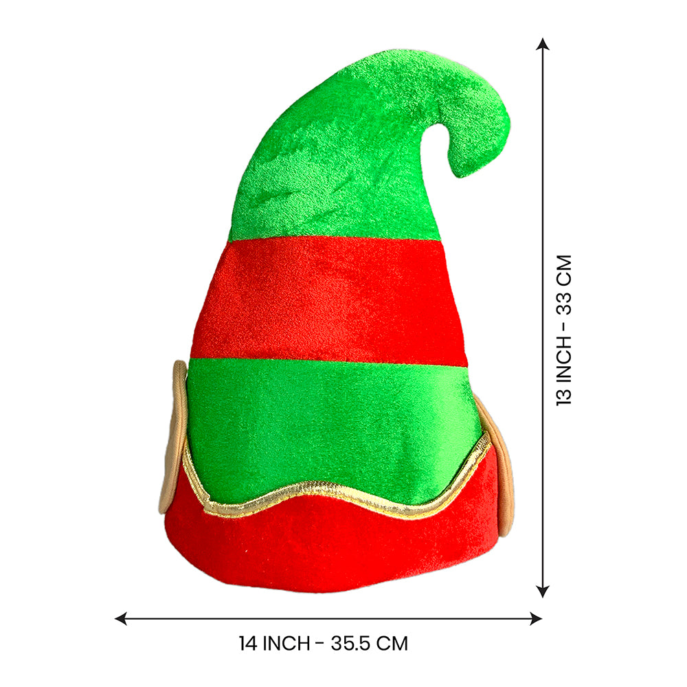 Little Surprise Box Big Elf Ears Rich Velvet Christmas Party Hat