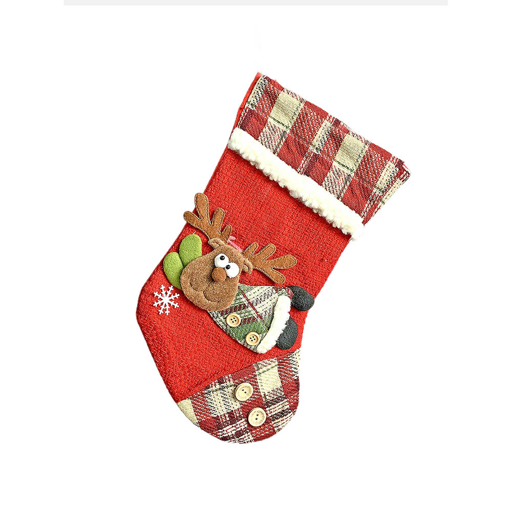 Little Surprise Box, Flying Deer Christmas Stocking for Gifts and Christmas Décor, 13 inches