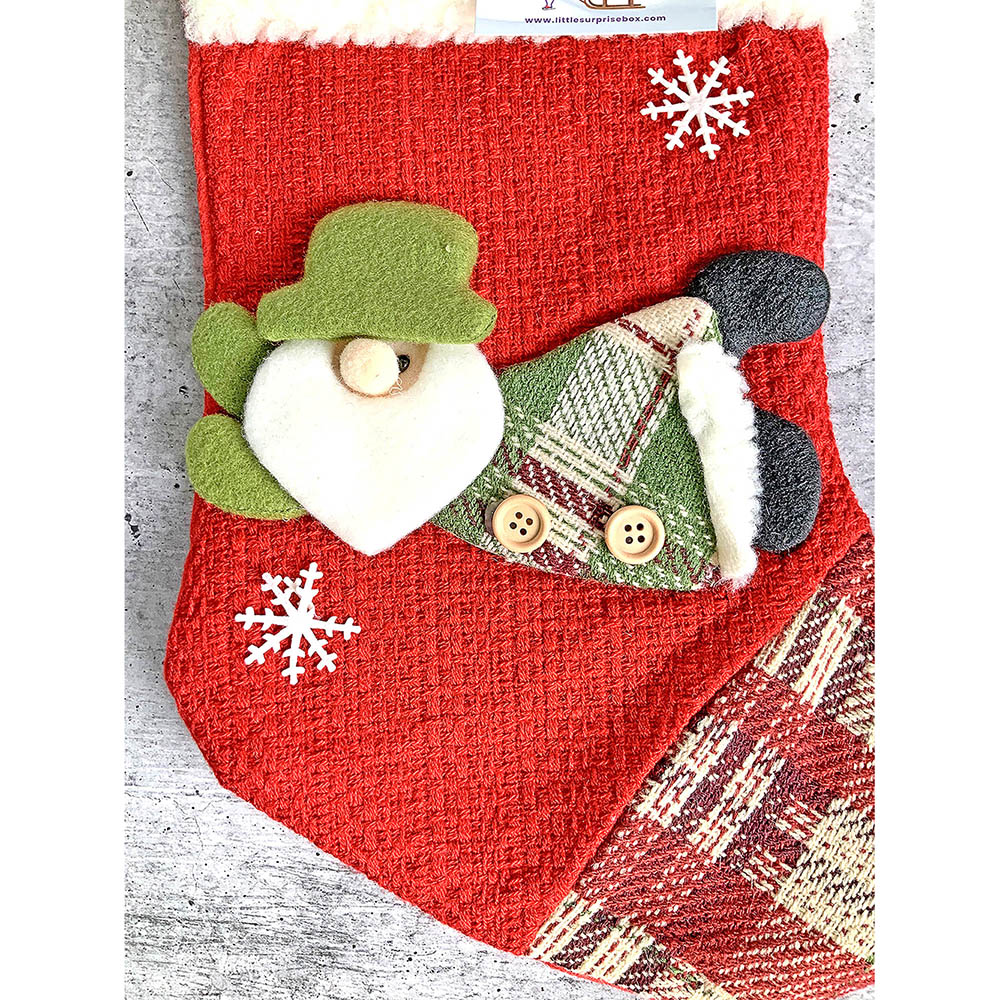 Little Surprise Box, Flying Santa Christmas Stocking for Gifts and Christmas Décor, 13 inches