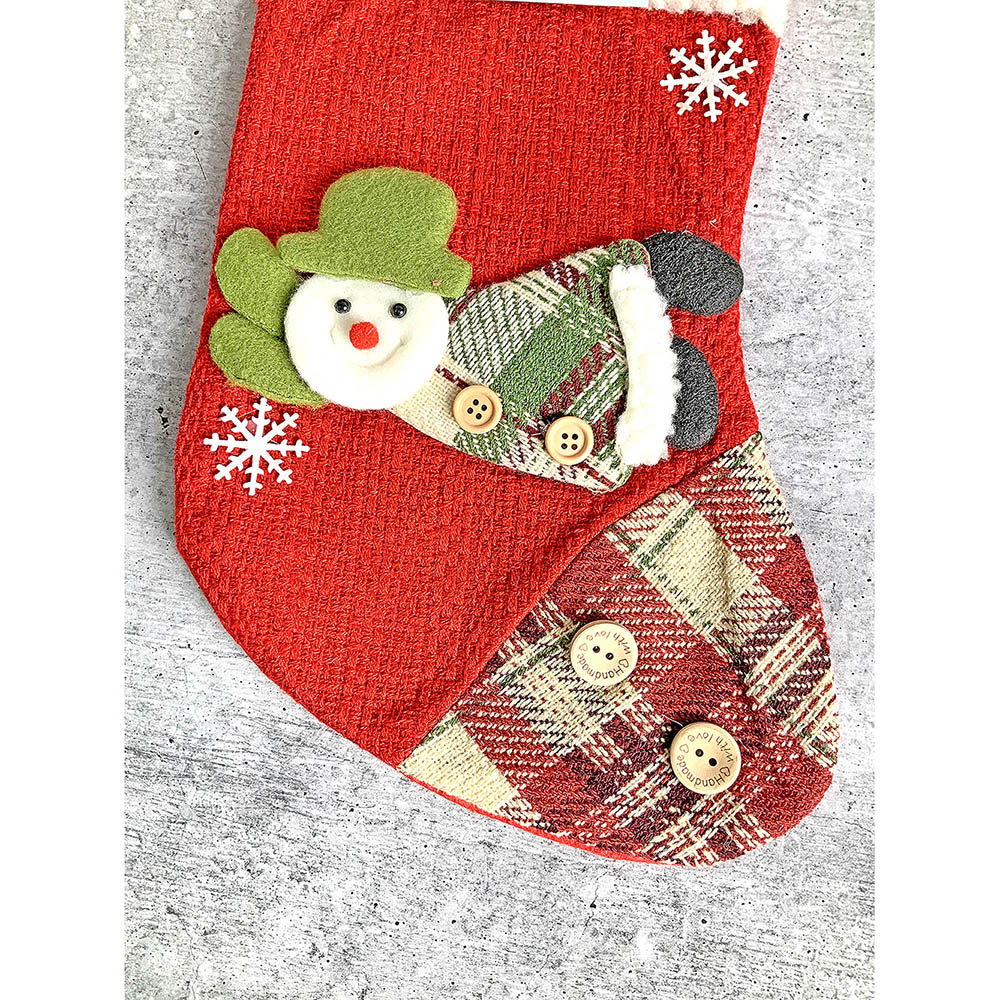 Little Surprise Box, Flying Snowman Christmas Stocking for Gifts and Christmas Décor, 13 inches