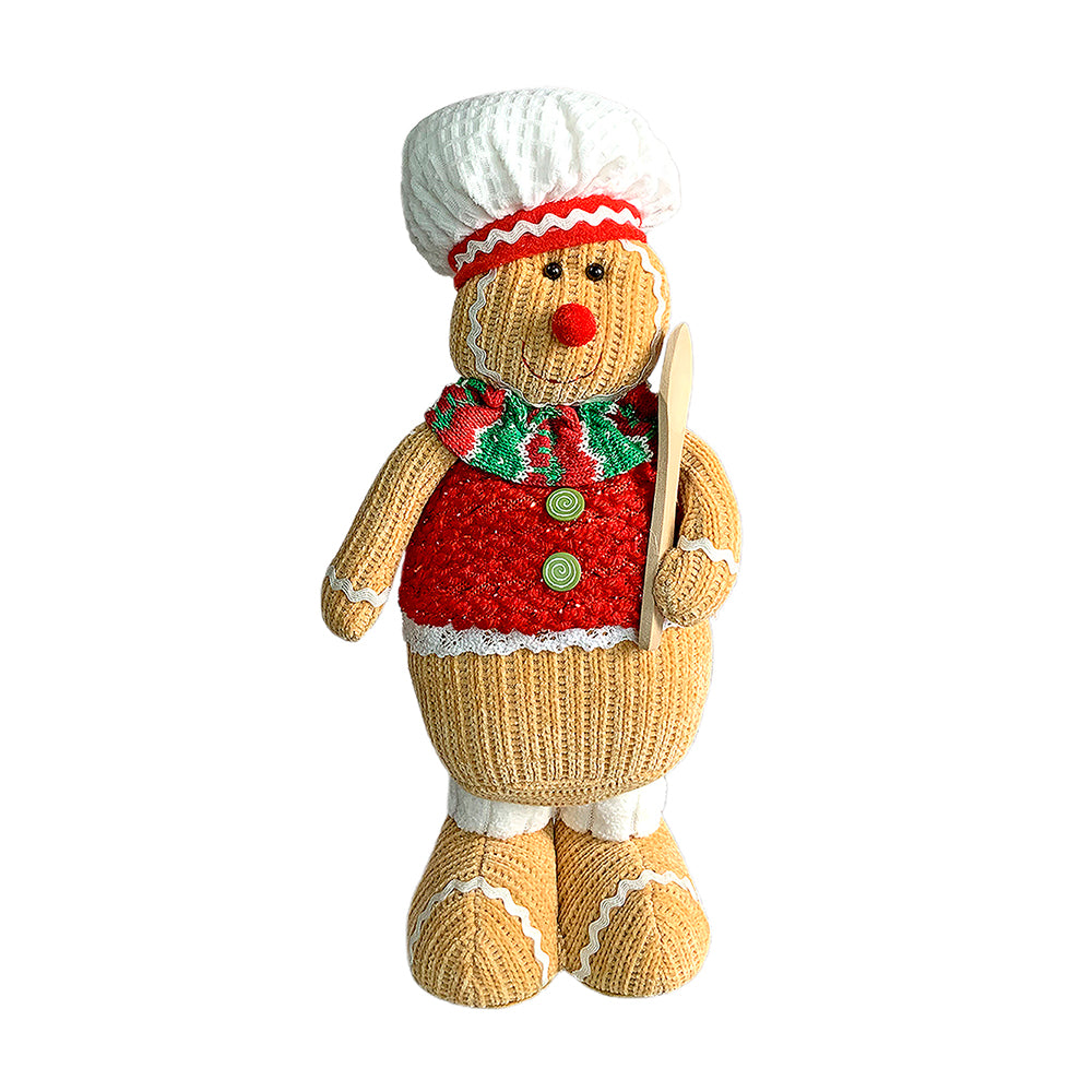 Little Surprise Box Spoon Gingerbread Self Standing Man Christmas Table Décor and Christmas Decoration