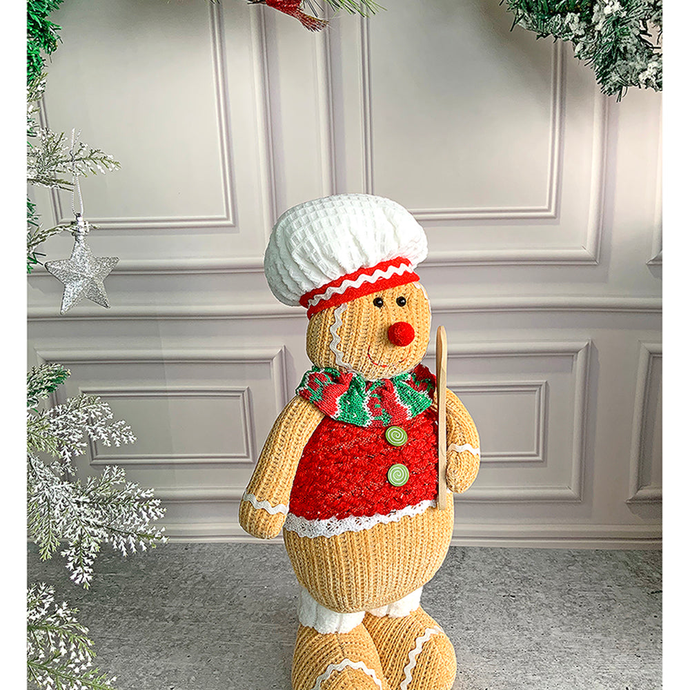 Little Surprise Box Spoon Gingerbread Self Standing Man Christmas Table Décor and Christmas Decoration