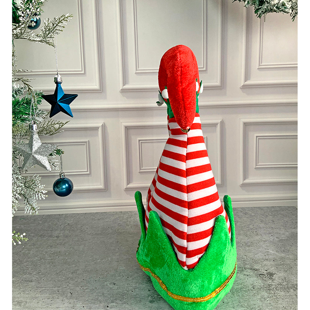 Little Surprise Box 3d Inverted Elf Legs Plush Christmas Party Hat