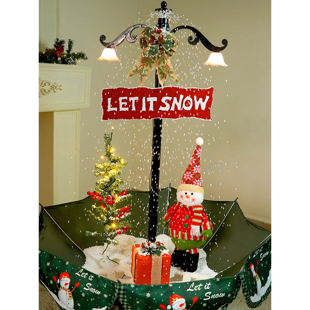 Little Surprise Box, 2.5feet, Let It Snow Snowfall Effect With Light & Music Umbrella Styled Christmas Home Décor
