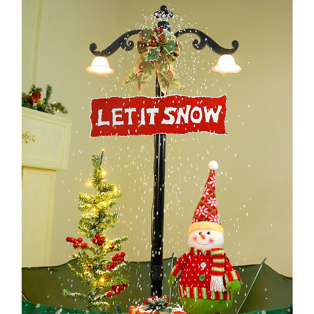 Little Surprise Box, 2.5feet, Let It Snow Snowfall Effect With Light & Music Umbrella Styled Christmas Home Décor