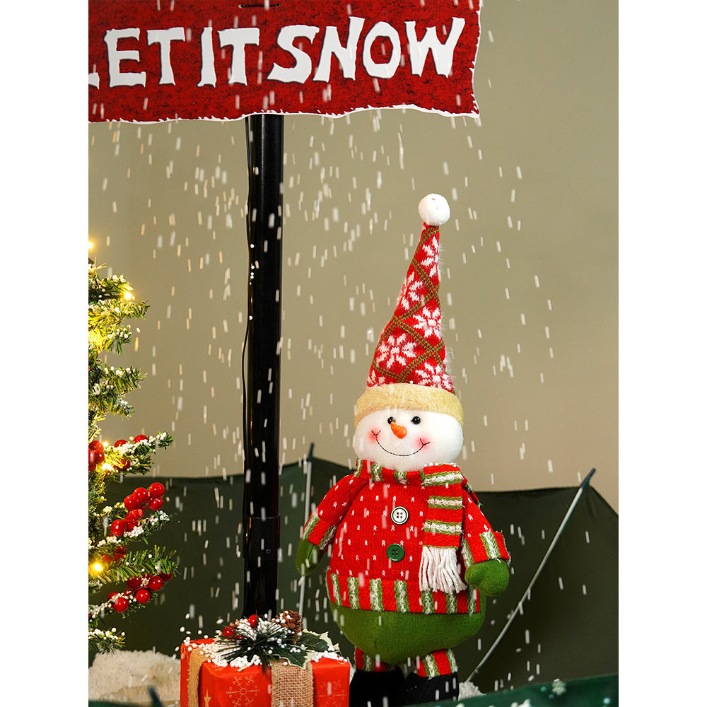 Little Surprise Box, 2.5feet, Let It Snow Snowfall Effect With Light & Music Umbrella Styled Christmas Home Décor