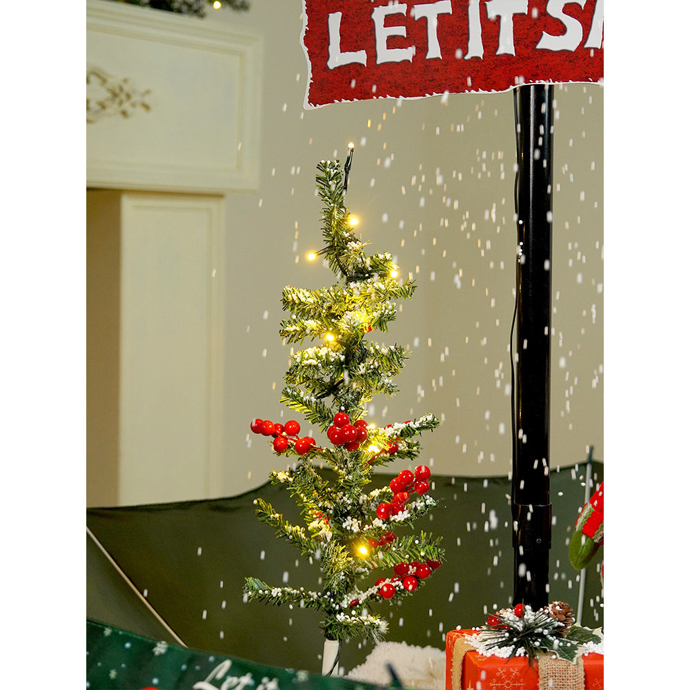 Little Surprise Box, 2.5feet, Let It Snow Snowfall Effect With Light & Music Umbrella Styled Christmas Home Décor