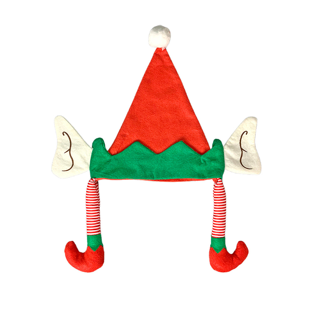 Little Surprise Box Long Elf Legs & Ears Felt Christmas Party Hat