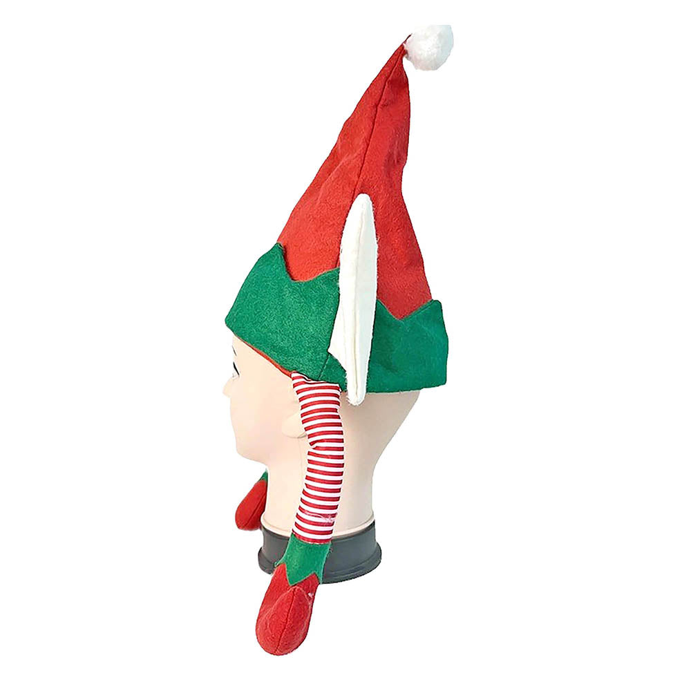 Little Surprise Box Long Elf Legs & Ears Felt Christmas Party Hat