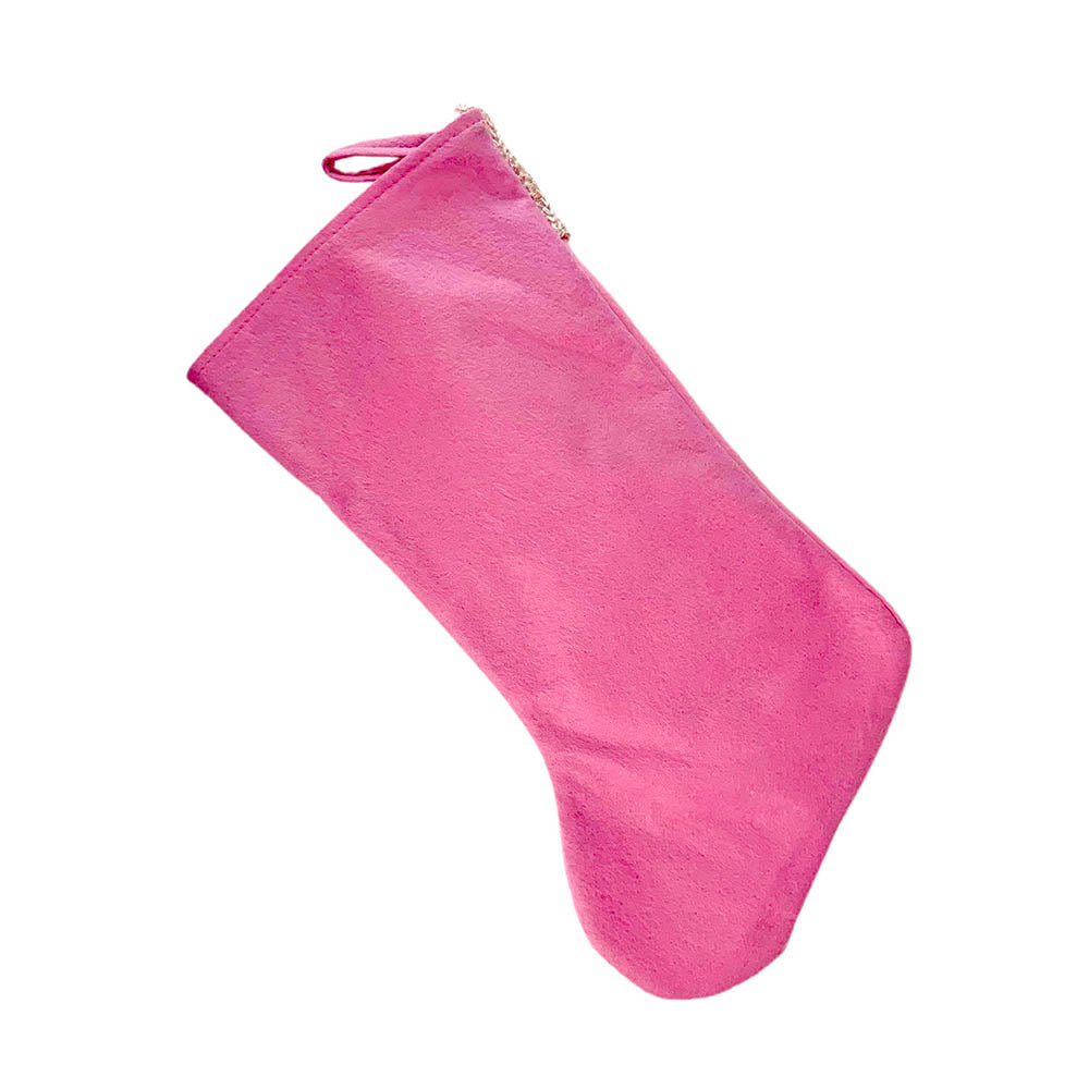 Little Surprise Box, Pink Beard Gnome Christmas Stocking for Gifts and Christmas Décor, 16 inches