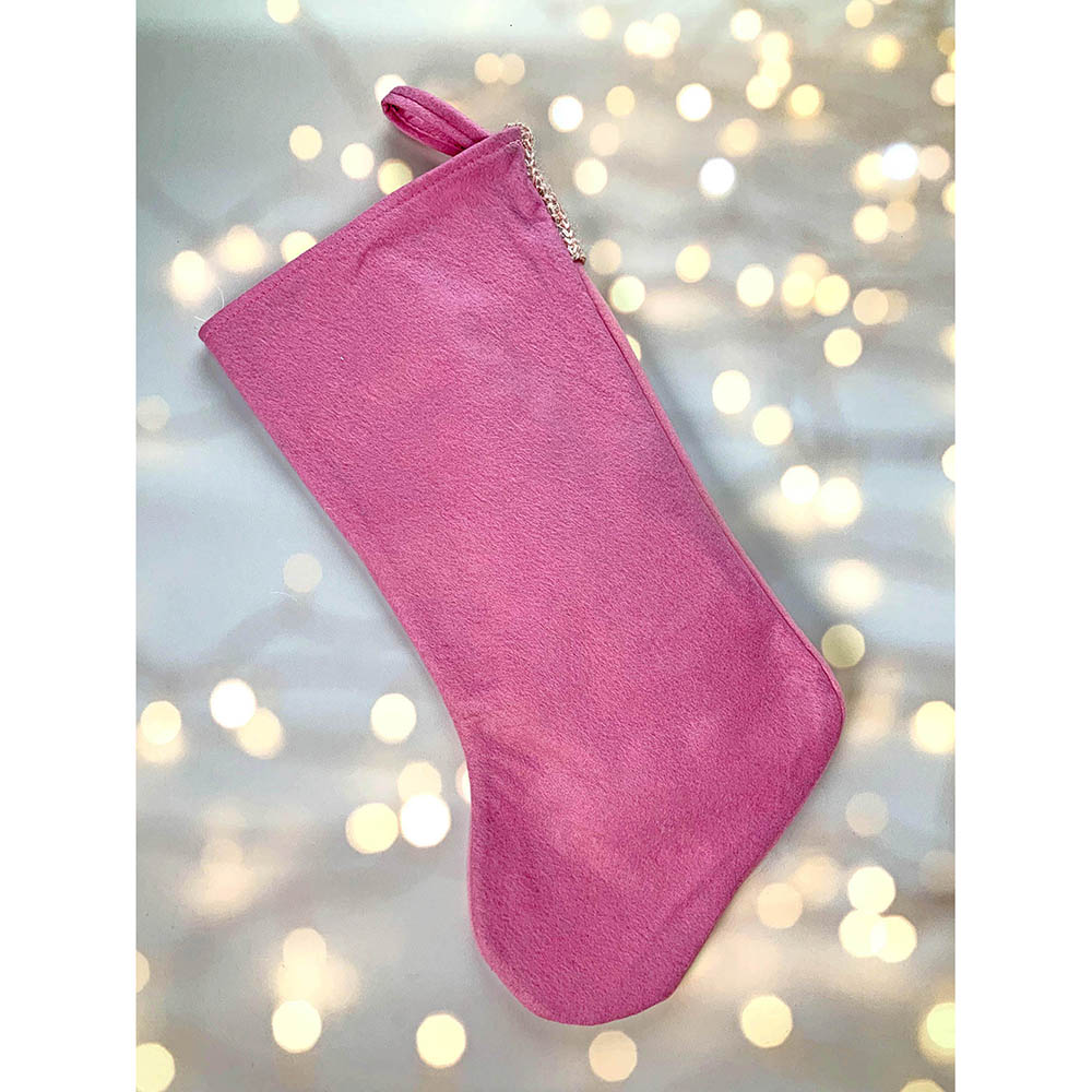 Little Surprise Box, Pink Beard Gnome Christmas Stocking for Gifts and Christmas Décor, 16 inches