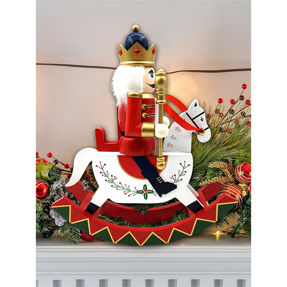 Little Surprise Box, Wooden Rocking Horse Christmas Home And Table Décor