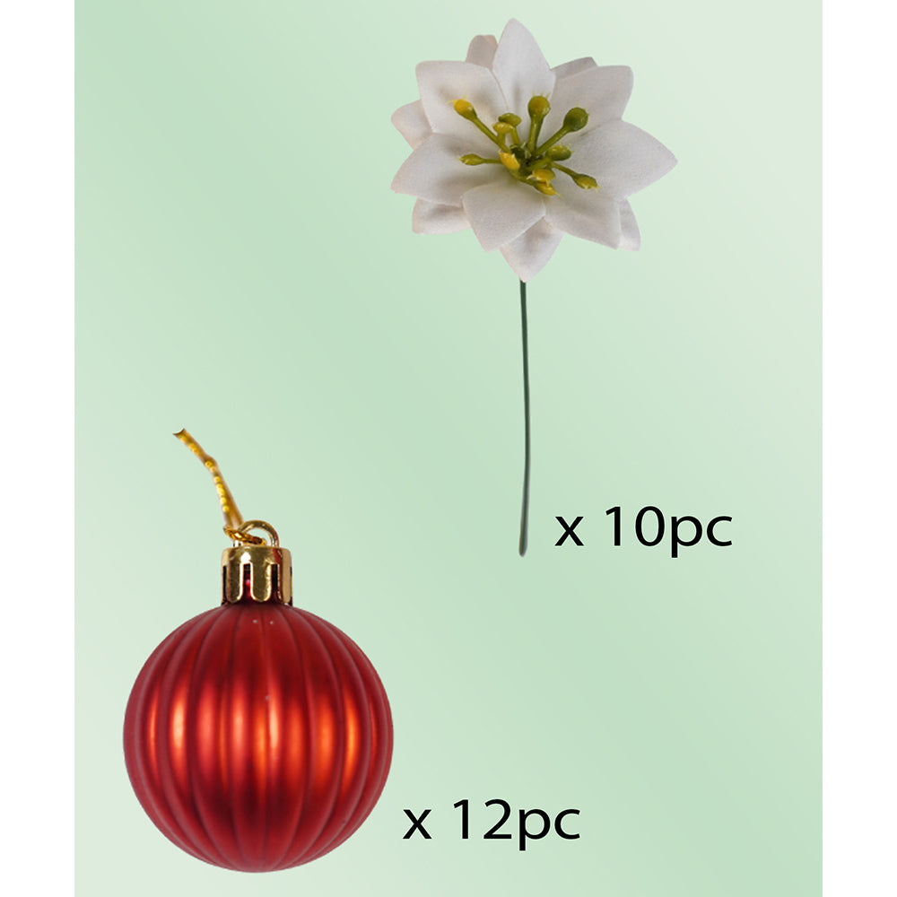 Little Surprise Box, 2.5feet, Santa Topper Tree  Themed Snowfall Effect With Light & Music Umbrella styled Christmas home Décor