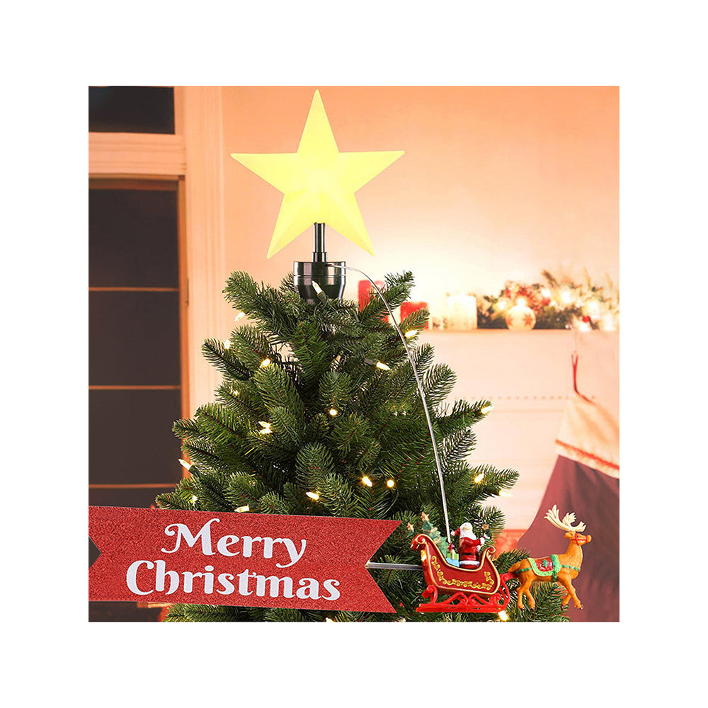 Little Surprise Box ,Santa Sleigh Rotating Christmas Tree Animated Topper