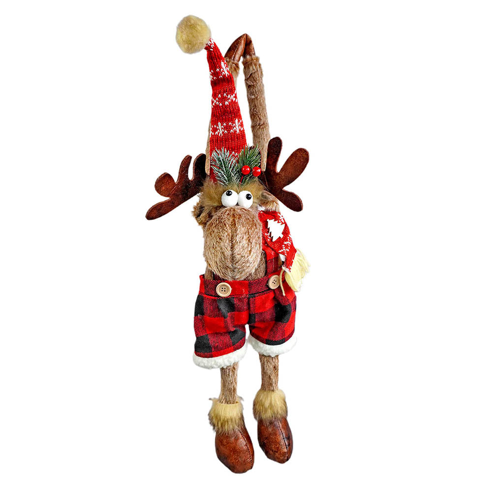 Little Surprise Box  Striped Shorts Reindeer Christmas Festive Door Hanger Christmas décor