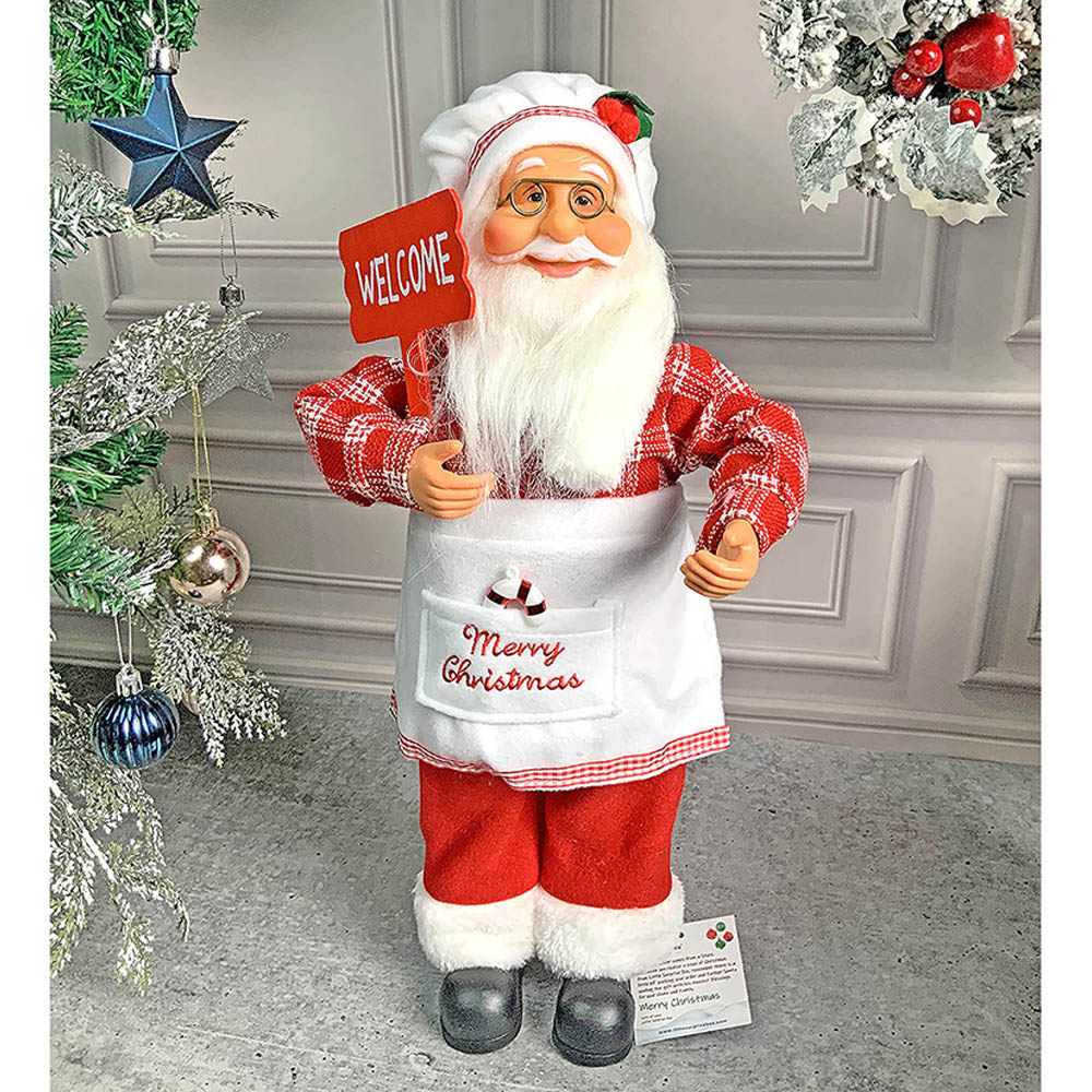 Little Surprise Box, Small Masterchef Santa Claus self Standing Christmas Table Décor & Christmas Decoration