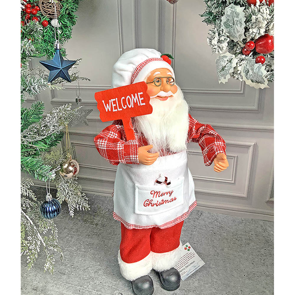 Little Surprise Box, Small Masterchef Santa Claus self Standing Christmas Table Décor & Christmas Decoration