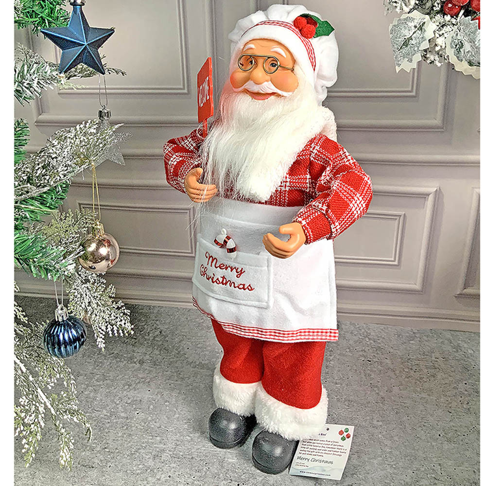 Little Surprise Box, Small Masterchef Santa Claus self Standing Christmas Table Décor & Christmas Decoration