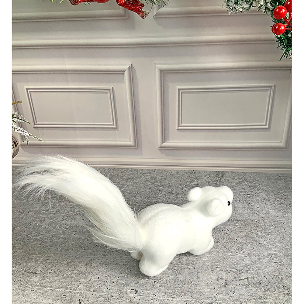 Little Surprise Box Winter Squirrel with twig stem Christmas Home and Office Décor