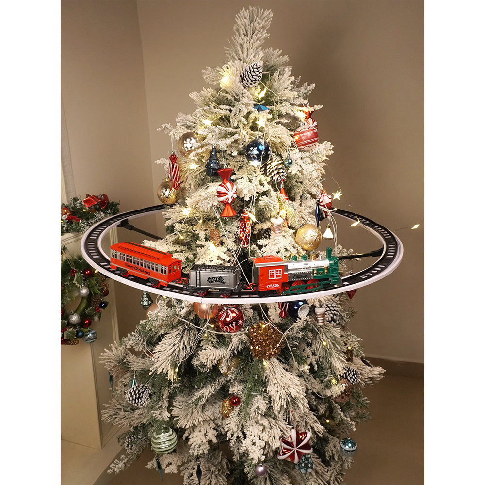 Little Surprise Box,Train Around The Tree Set With Light And Sound For Christmas Tree Decor