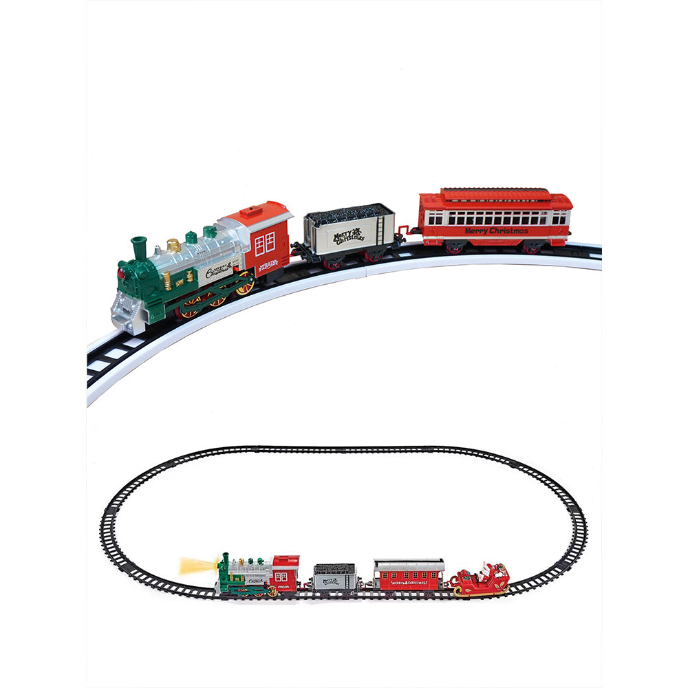 Little Surprise Box,Train Around The Tree Set With Light And Sound For Christmas Tree Decor