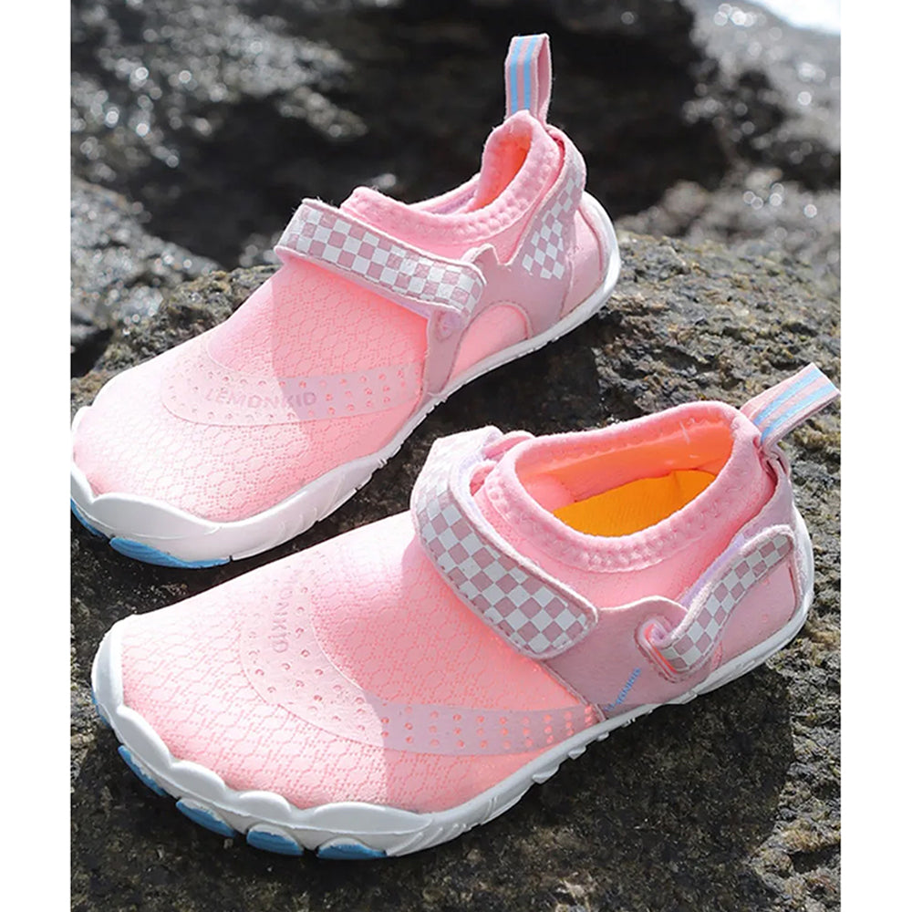 Little Surprise Box Pink Anti Skid Land And Water Outdoor Adventure Shoes For Kids