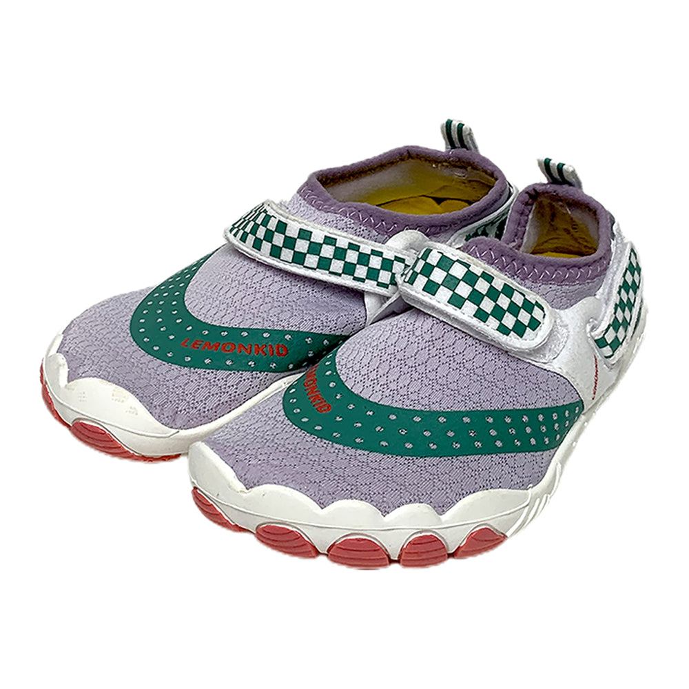 Little Surprise Box Purple & Mint Anti Skid Land And Water Outdoor Adventure Shoes For Kids