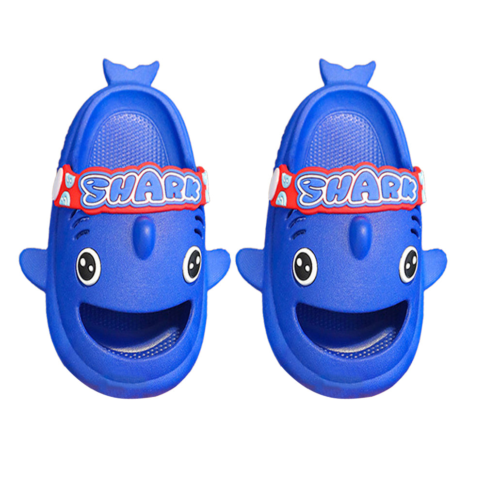 Little Surprise Box Blue Shark Slip On Clogs ,Summer/Monsoon/ Beach Footwear For Toddlers And Kids, Unisex.